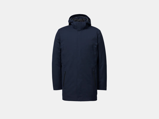 UBR Regulator Savile Wool Parka  with Removable Hood  in Dark Navy