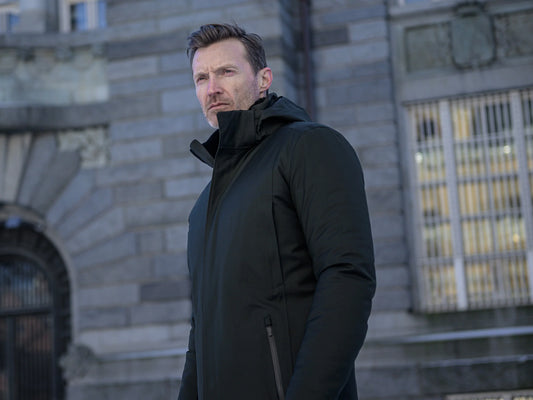 UBR Regulator Savile Wool Parka  with Removable Hood  in Gray