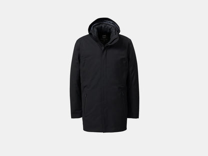 UBR Regulator Savile Wool Parka  with Removable Hood  in Black