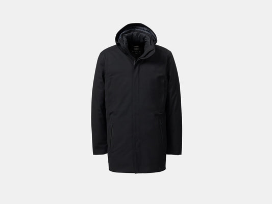 UBR Regulator Savile Wool Parka  with Removable Hood  in Black