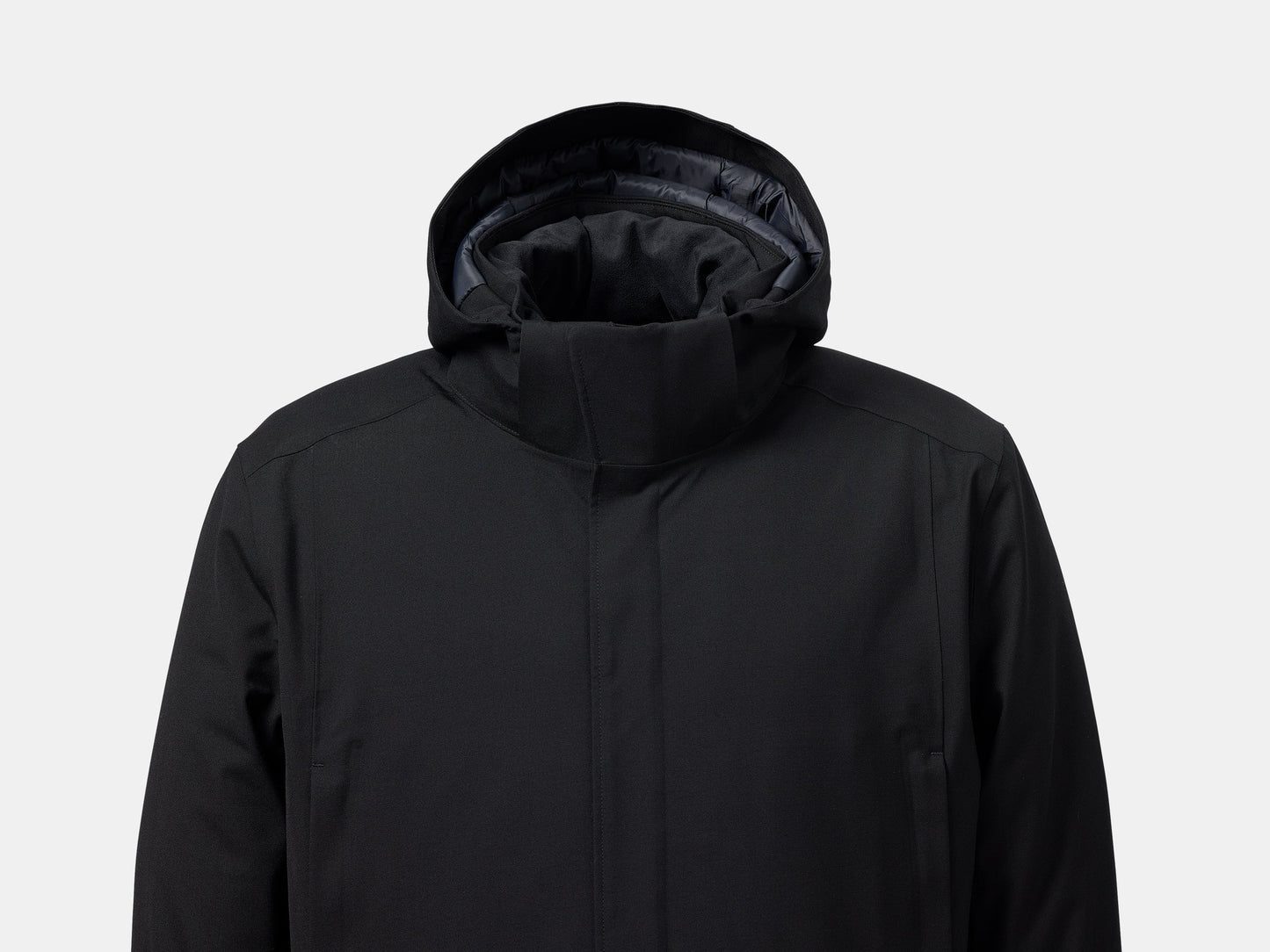 UBR Regulator Savile Wool Parka  with Removable Hood  in Black
