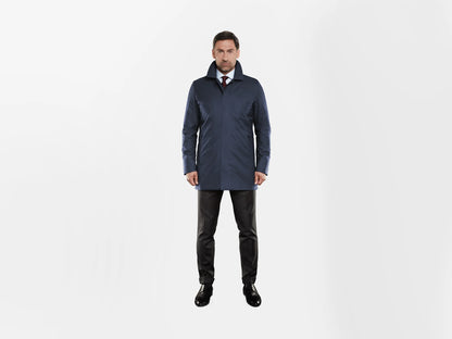 UBR Regulator™ Savile Wool Coat – Navy Blue