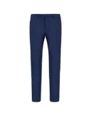 Canali Wool Flannel Dress Pants In Mediterranean Blue