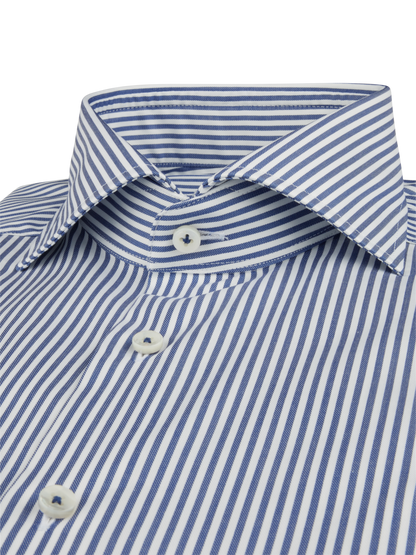 Stenströms Blue Striped Twill Shirt -Light Blue