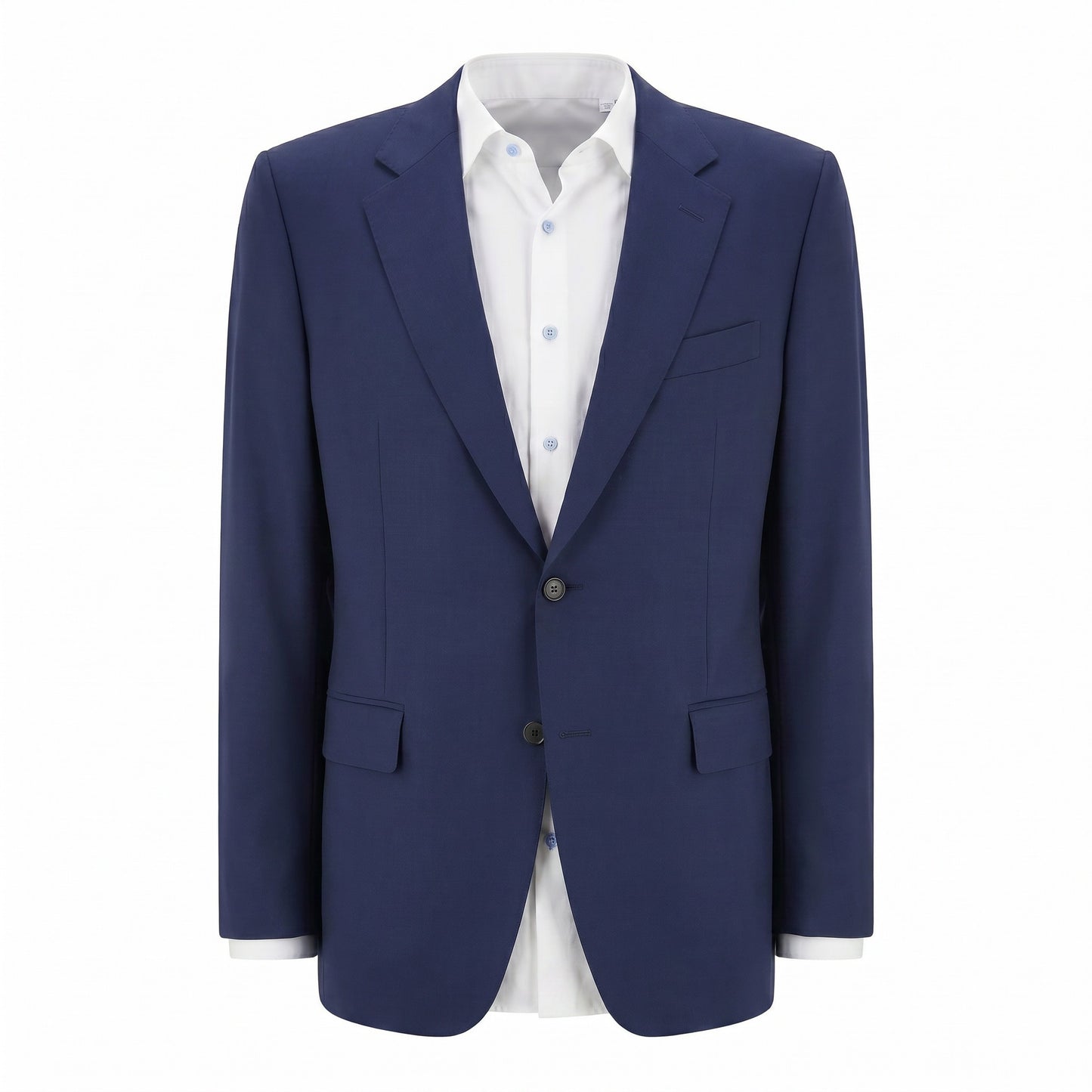 Canali Siena Model Sport Coat in Travel Wool–Navy