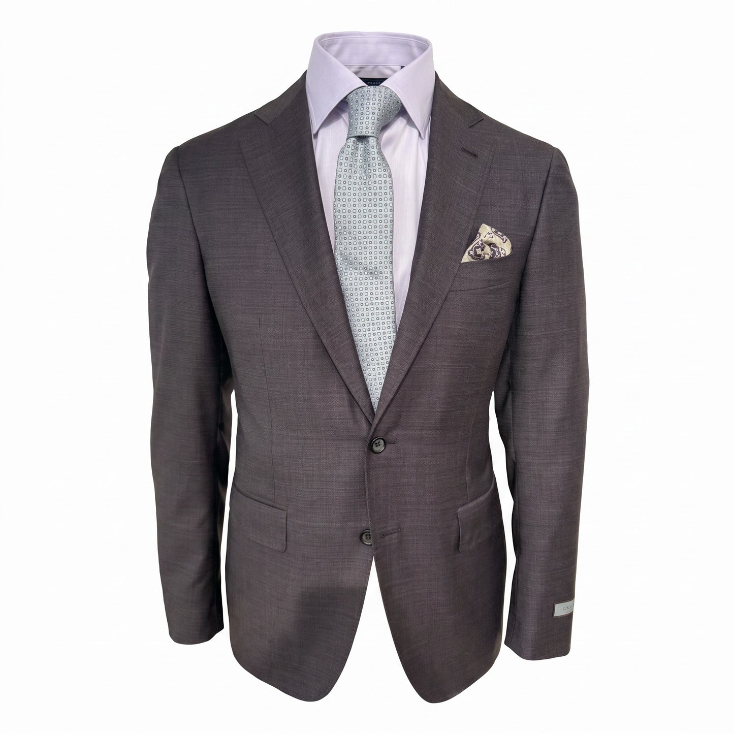 Canali Kei Model Suit in Plum
