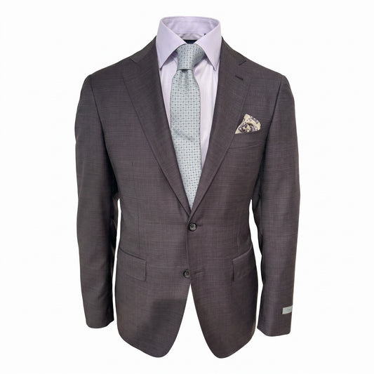 Canali Kei Model Suit in Plum
