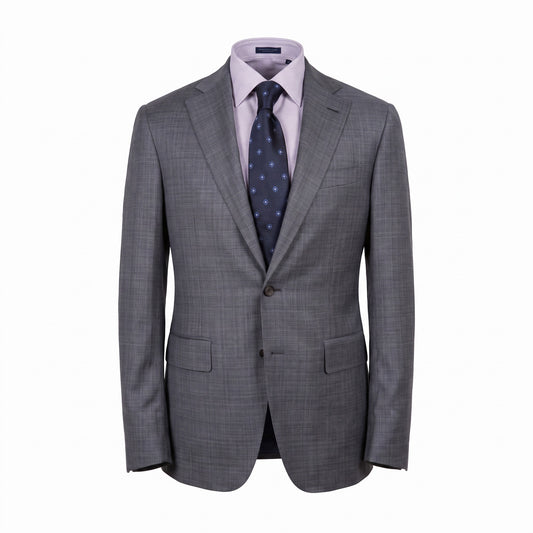 Canali Kei Model Suit in Blue Grey