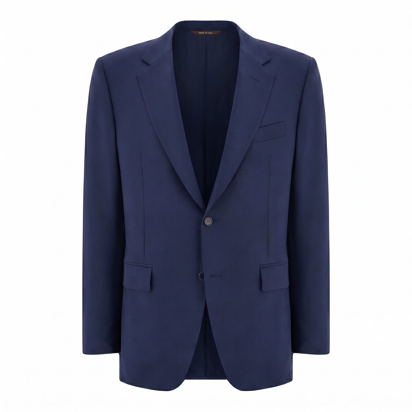Canali Siena Model Sport Coat in Travel Wool–Navy