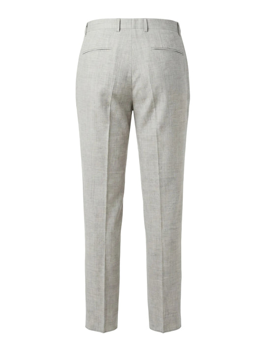 Canali Siena Classic Fit Wool, Silk and Linen Blend Dress Pants in Warm Flax
