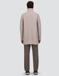 Herno Eco Wool Coat with Detachable Faux Fur Collar-Chantilly