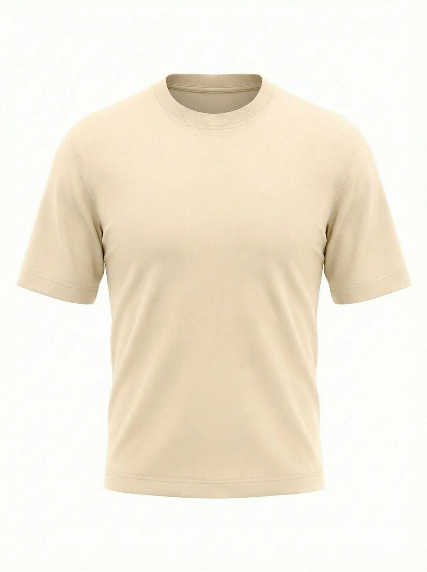 DANIELE FIESOLI Crew Neck T-Shirt in Cream