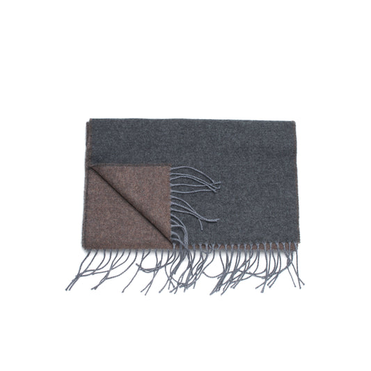 Bordered Reversible 100% Wool Scarf-04