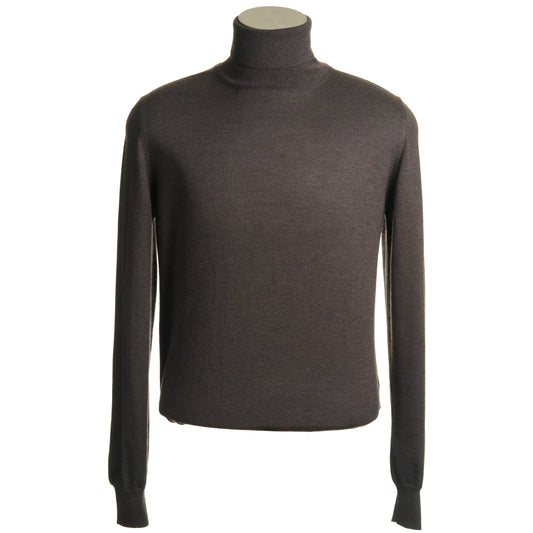 Gran Sasso Extra Fine Merino Wool Turtleneck Sweater in Mocha