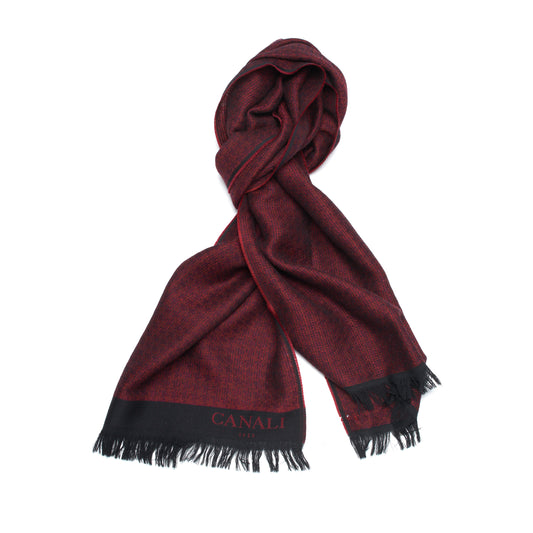 CANALI Pure Virgin Wool Micro-Structured Scarf-02