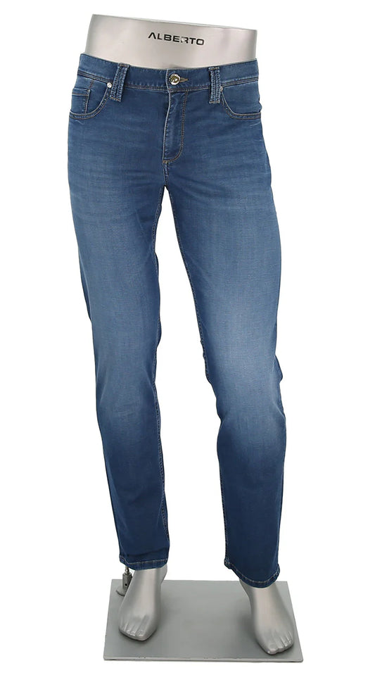 Alberto Jeans In Pipe Model Premium Business Tencel-Denim