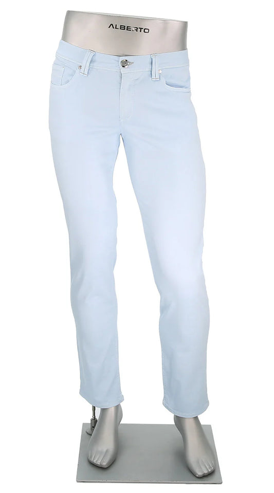 Alberto Super Stretch Jean in Model Pipe Light Weight - Sky Blue