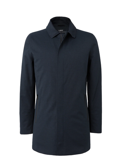 UBR Regulator Savile Wool Coat in Blue Melange