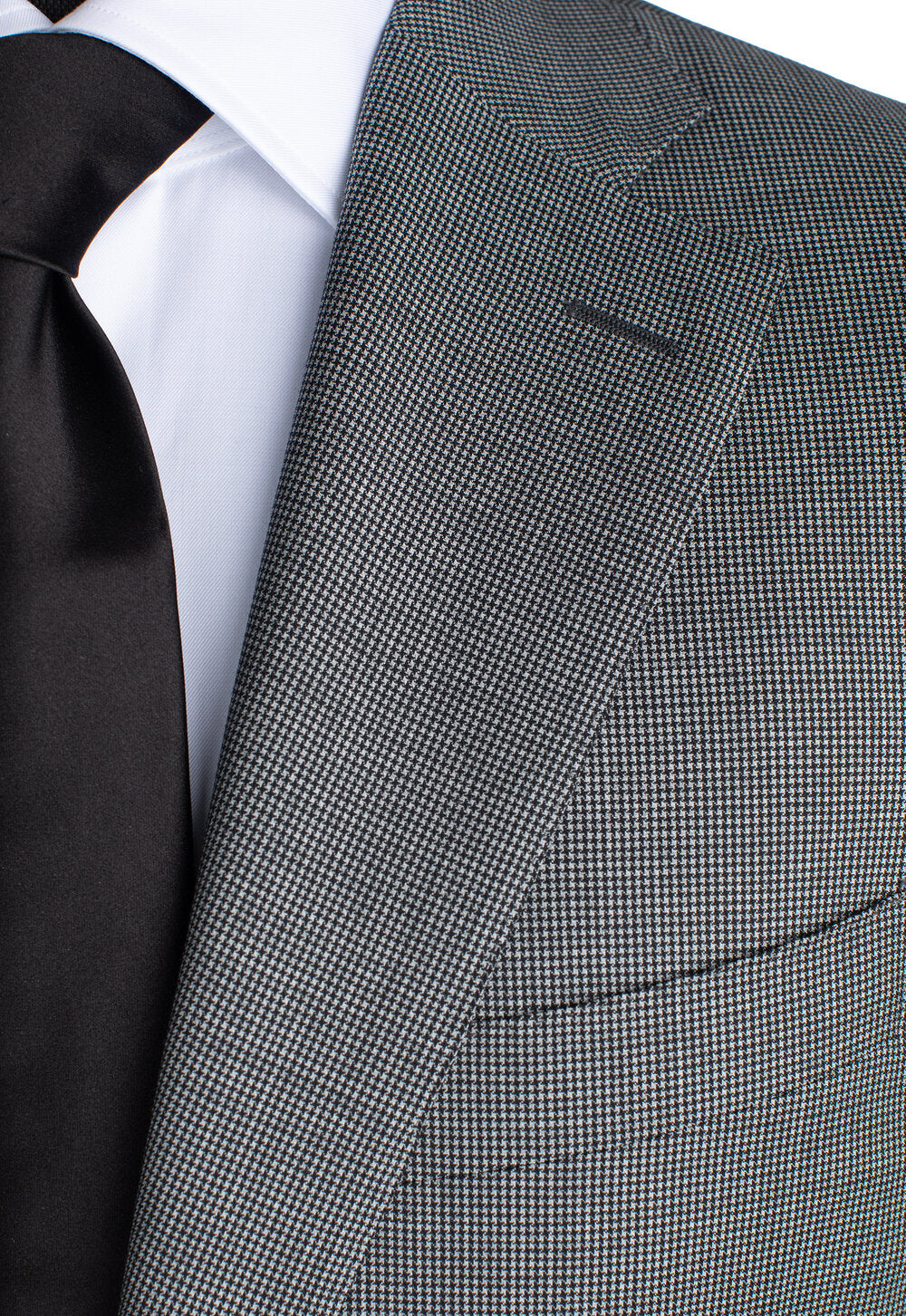 Canali Siena Model Suit in Mid Gray Nail Head