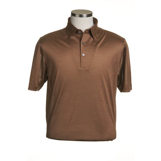 Gran Sasso Silk Polo Shirt – Mocha