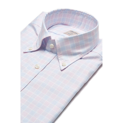 Stenströms Check Twill Shirt - Pink & Blue