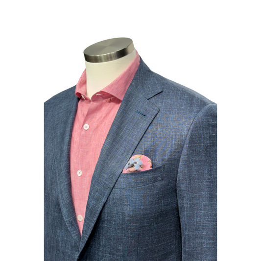 Canali Siena Model Wool Blend Suit in Navy