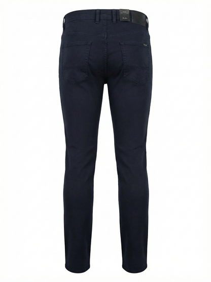 Alberto Jeans Pipe Super Stretch Denim in Navy