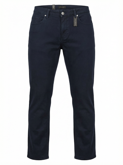 Alberto Jeans Pipe Super Stretch Denim in Navy