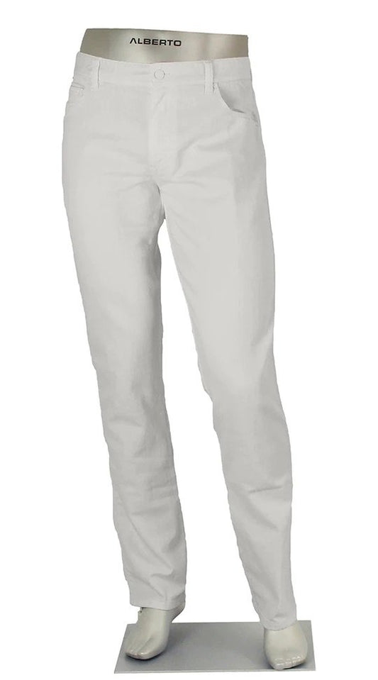 Alberto Jeans Pipe Regular Fit 1975-100 Denim in White