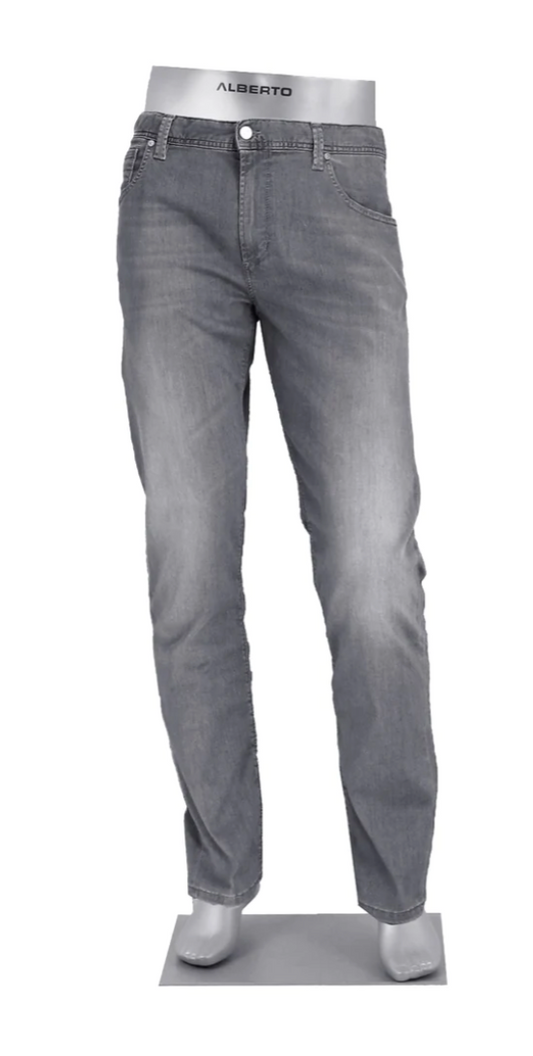 Alberto Jeans Pipe Regular Fit 1577-965 Tencel Light Weight in Grey