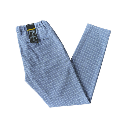 Alberto Linen Casual Jogger Pants – Blue