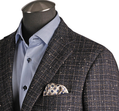 Belvest Sport Coat in Gray and Mocha