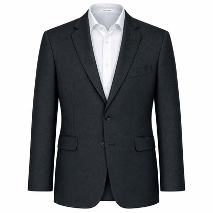 Pal Zileri Vicenza Model Suit (Z Model) Natural Comfort Wool Suit in Charcoal Gray