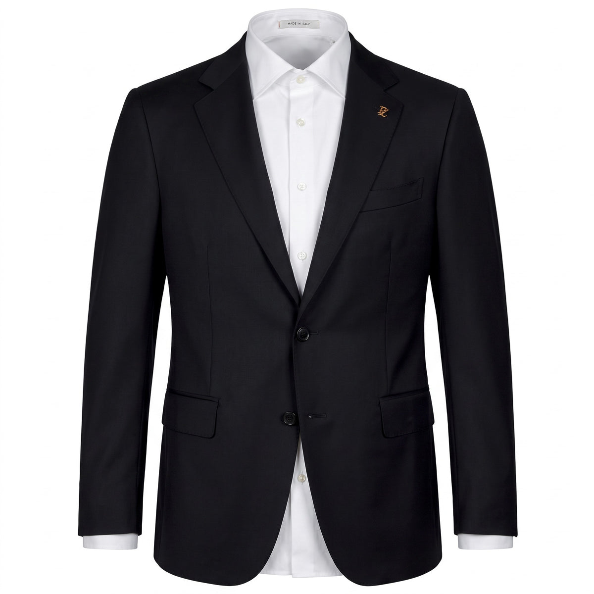 Pal Zileri Vicenza Model Suit (Z Model) Natural Comfort Wool Suit in Black
