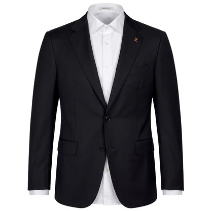 Pal Zileri Vicenza Model Suit (Z Model) Natural Comfort Wool Suit in Black