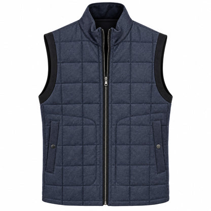 Pal Zileri Reversible Quilted Vest in Blue