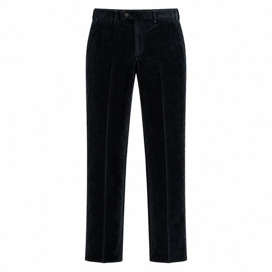 Pal Zileri Corduroy Trousers in Navy & Teal