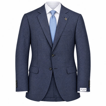 Pal Zileri Vicenza Z Model Super 130's Wool Suit in Blue Mini check