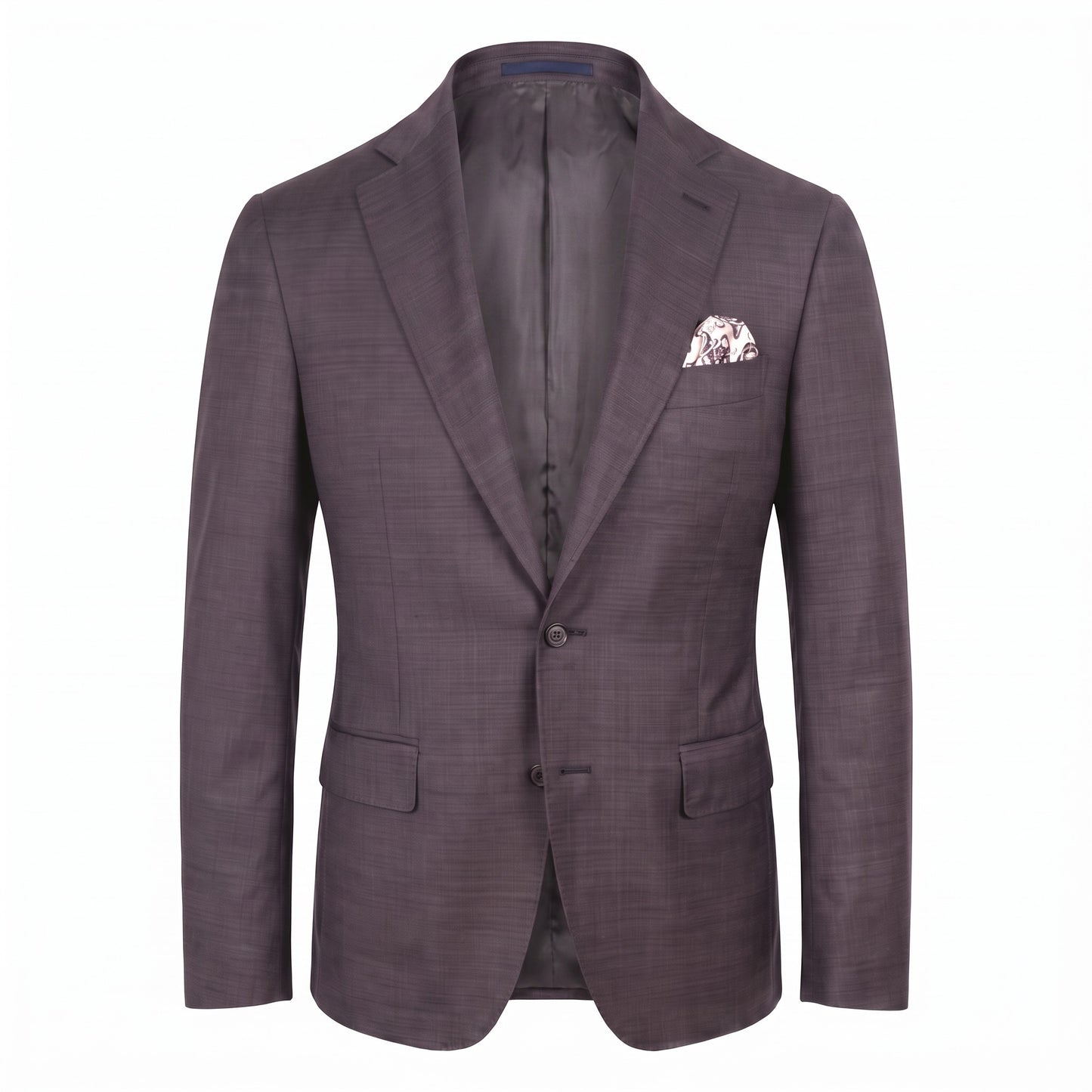 Canali Kei Model Suit in Plum