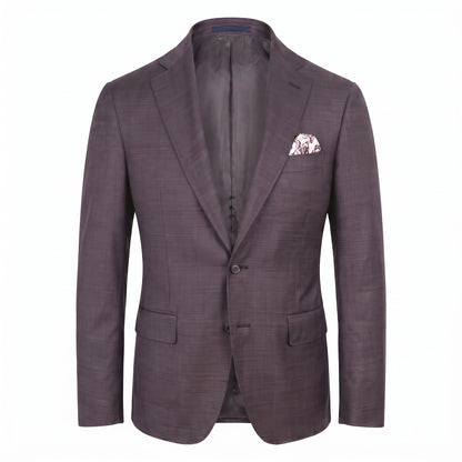 Canali Kei Model Suit in Plum