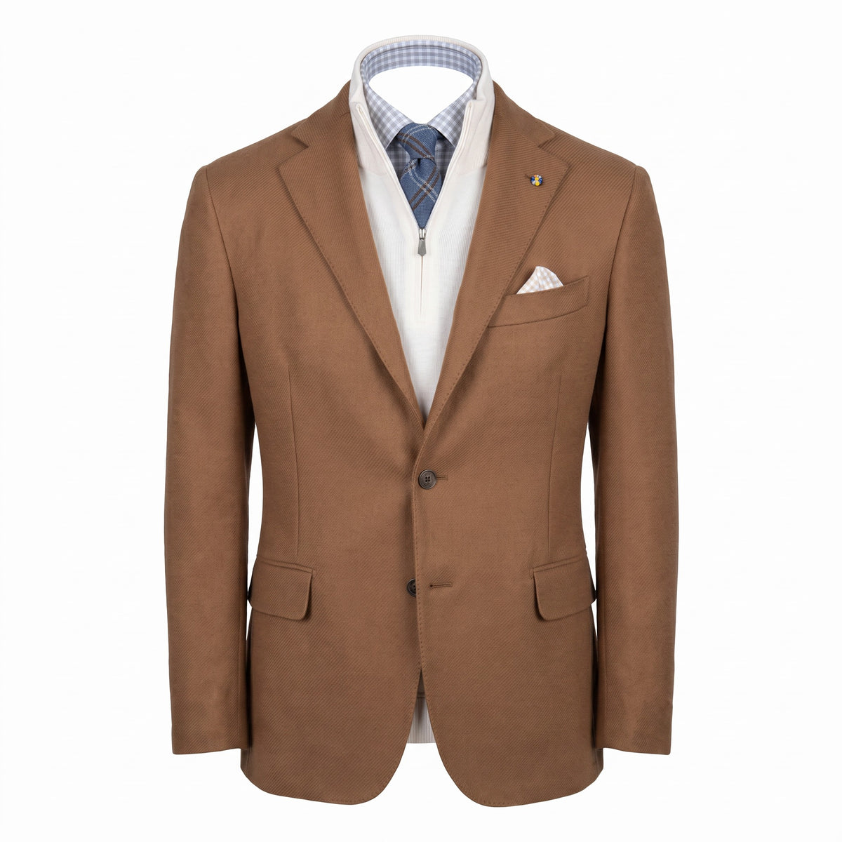 Belvest "Jacket in the Box" Wool & Cashmere Sport Coat in Camel