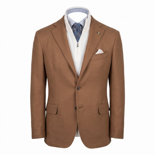 Belvest "Jacket in the Box" Wool & Cashmere Sport Coat in Camel