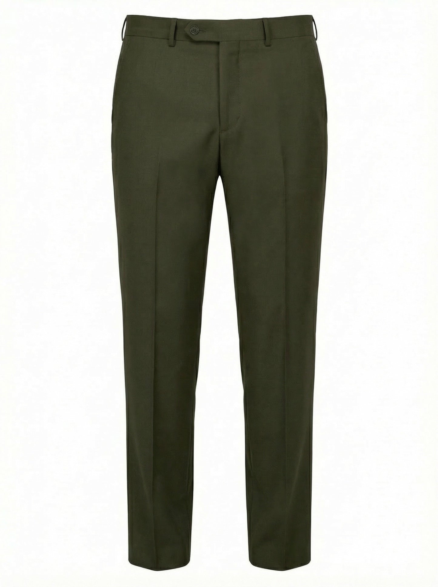 Belvest Super 120s Dress Pants In Olive