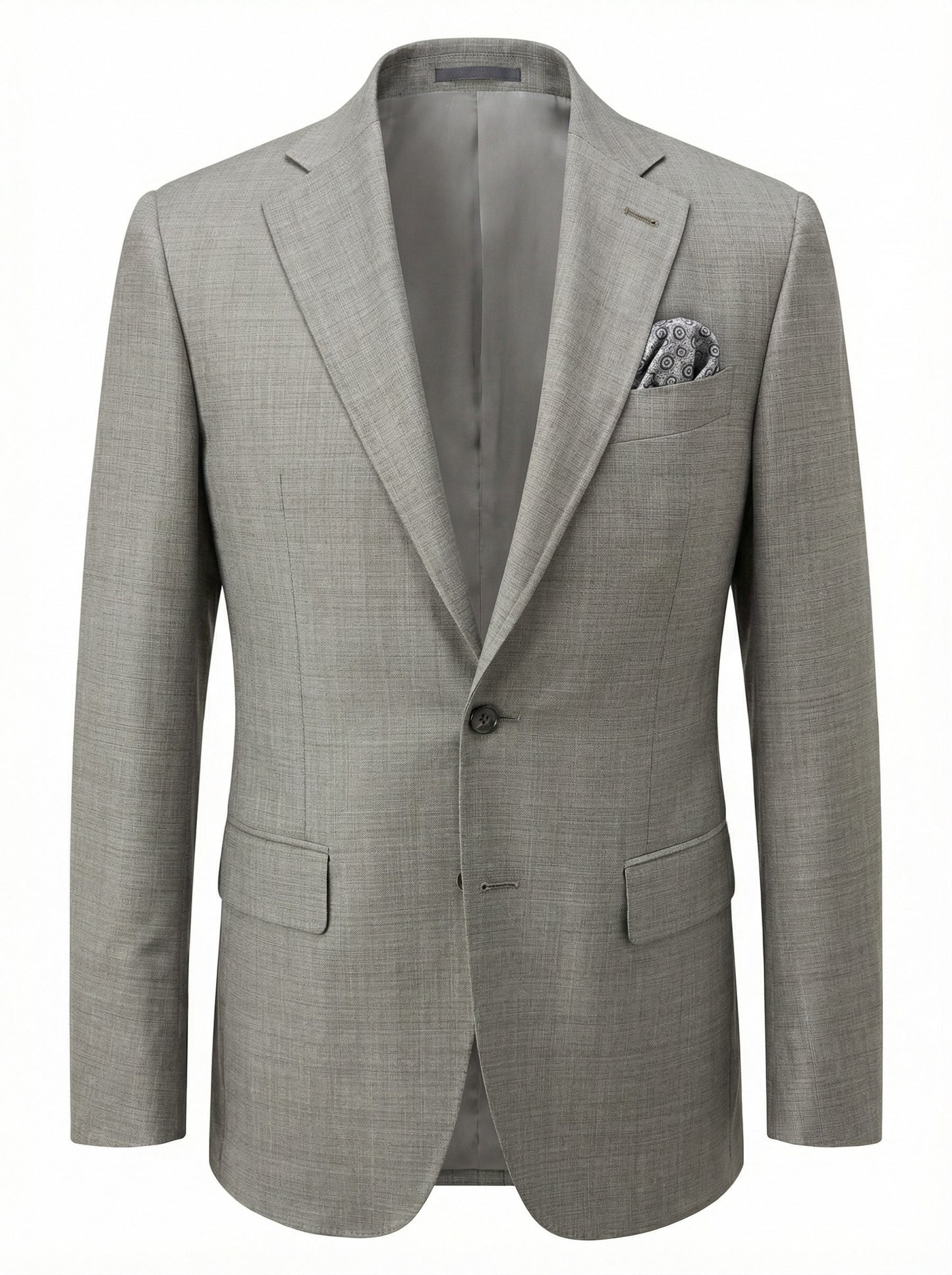 Canali Kei Model Suit in Stone Taupe