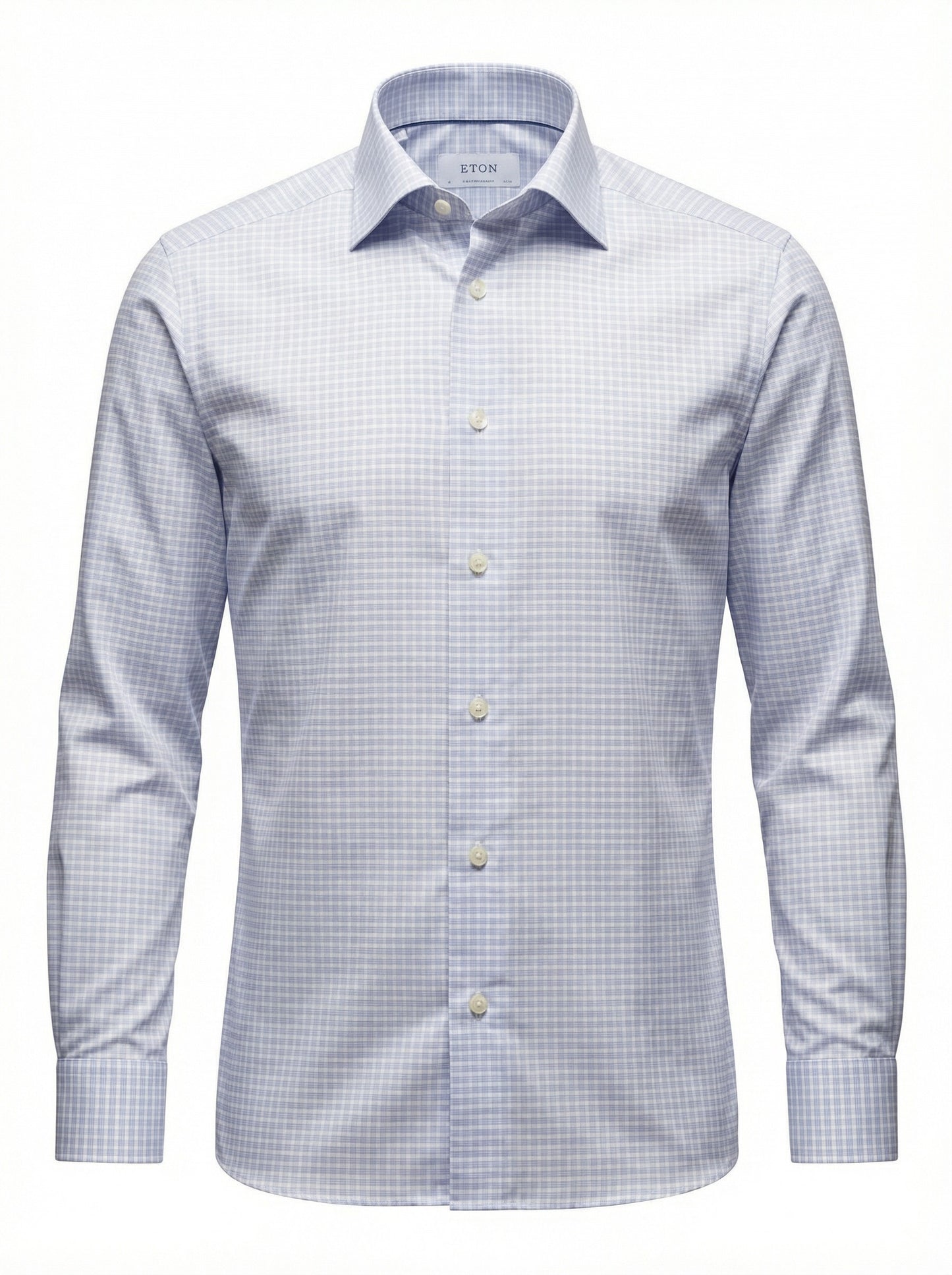 Eton Purple Fine Twill Check Shirt in Contemporary Fit