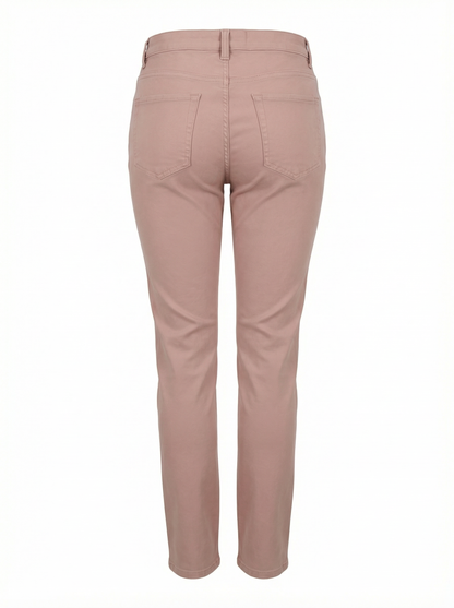 Alberto Jeans Pipe Super Stretch Denim in Dark Rose