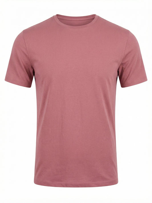 Patrick Assaraf Crew SS T-Shirt in Rose
