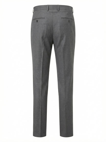 Belvest Super 120s Wool Dress Pants in Light Gray