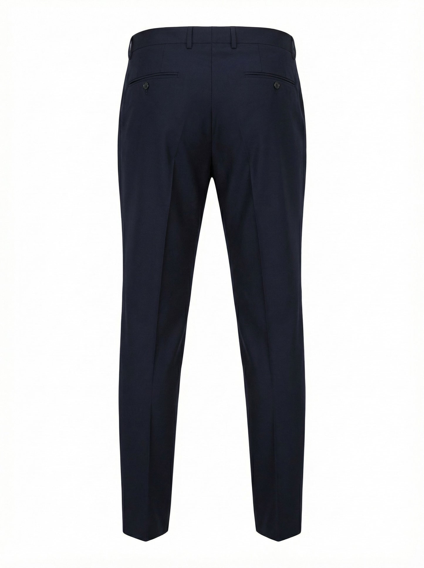 Belvest Super 120s Wool Dress Pants in Navy