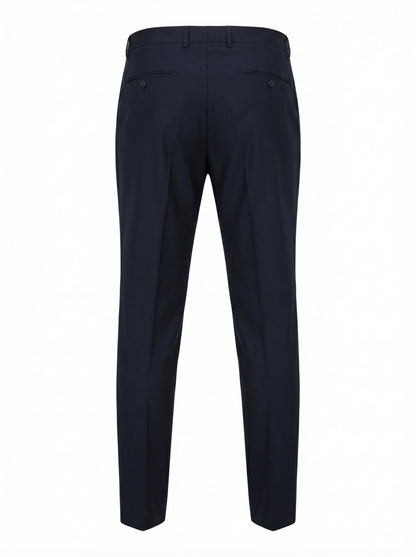 Belvest Super 120s Wool Dress Pants in Navy